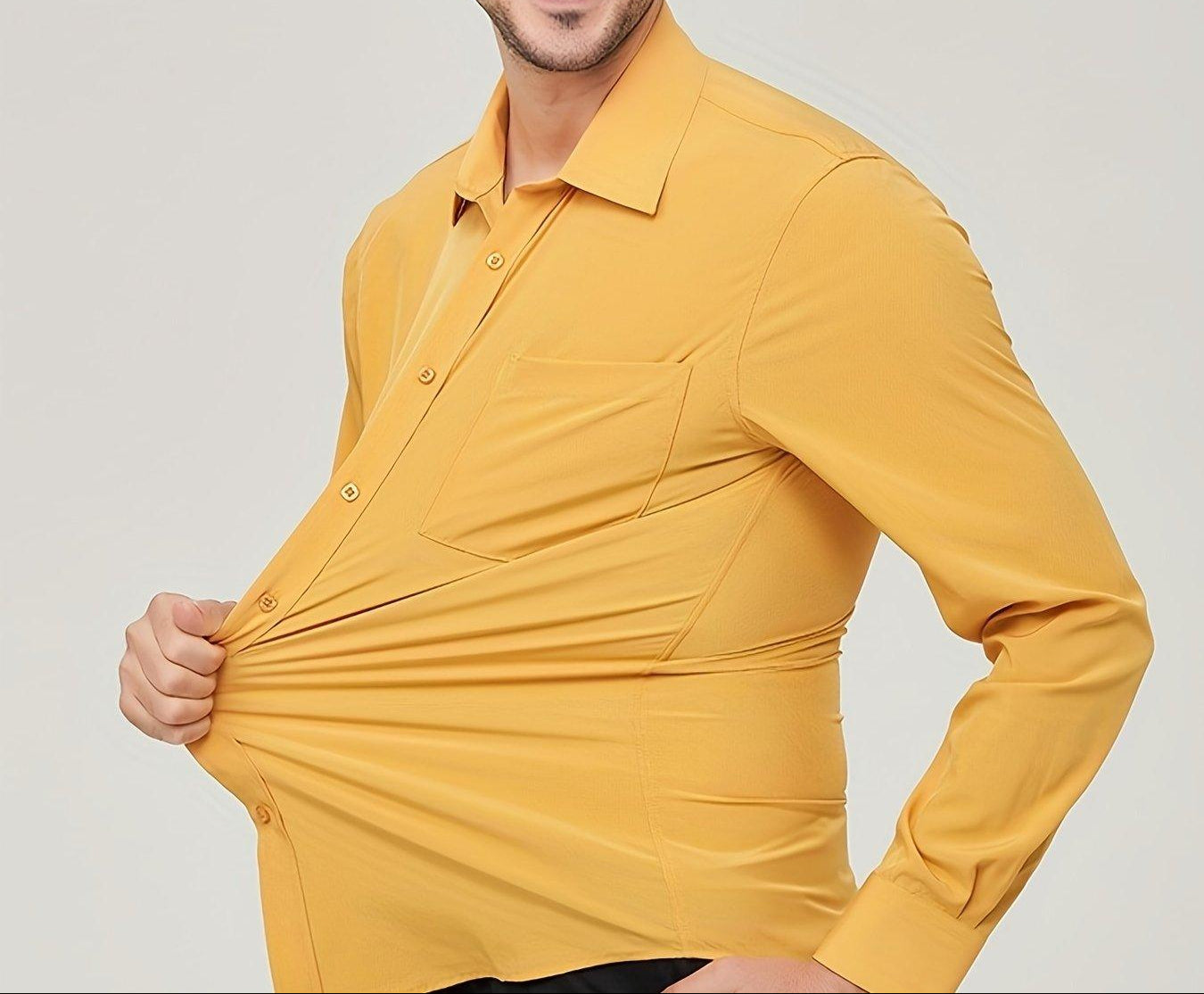 Men’s Long Sleeve Dress Shirt Cotton Breathable Modern Fit