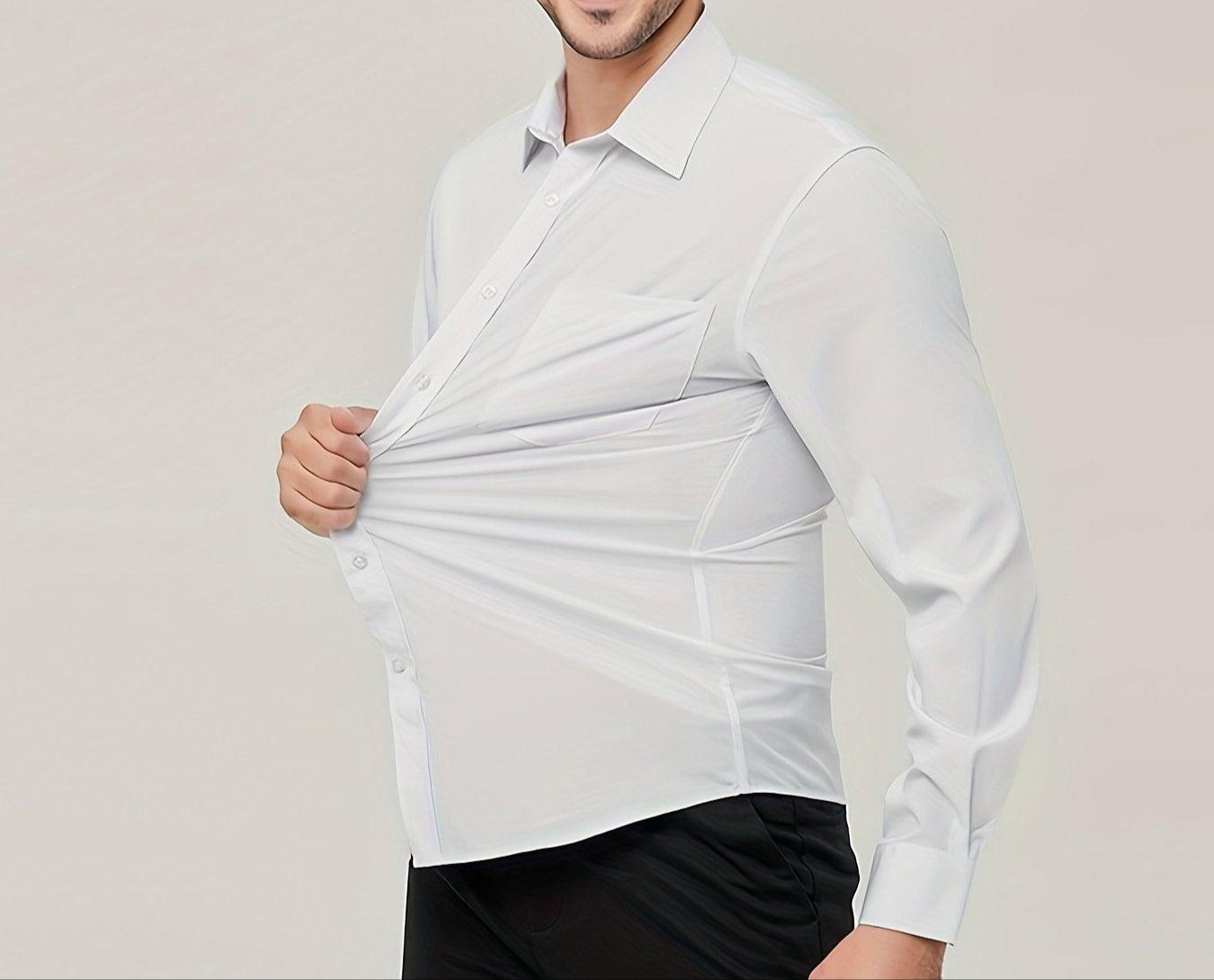 Men’s Long Sleeve Dress Shirt Cotton Breathable Modern Fit