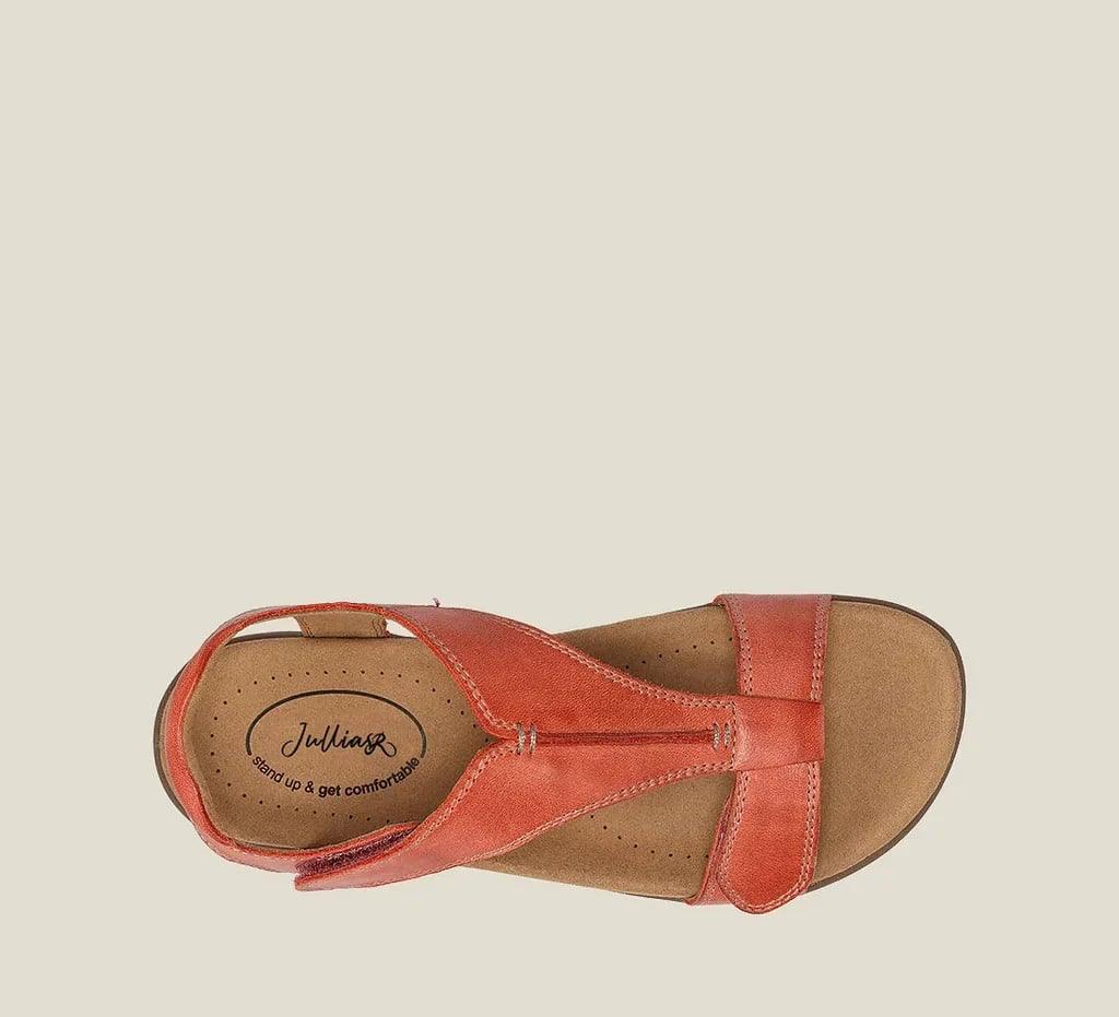 Women's Adjustable Leather Orthopedic Sandals with Arch Support