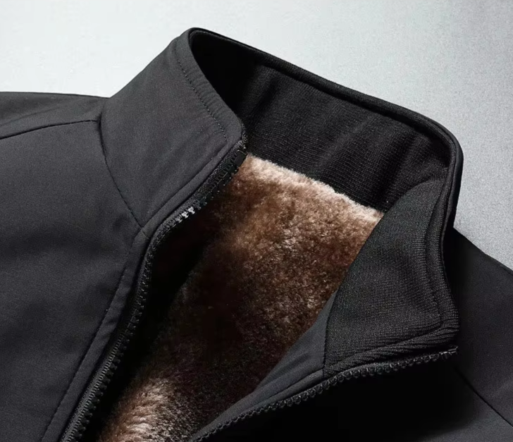 Men’s Wool Coat Fleece-Lined