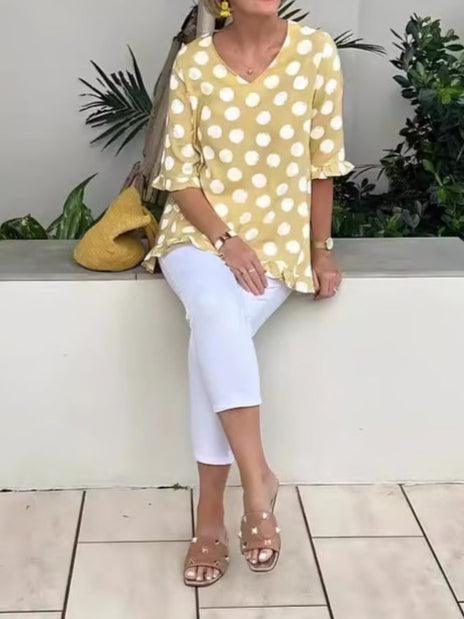 Women's Vintage Printed Casual Top