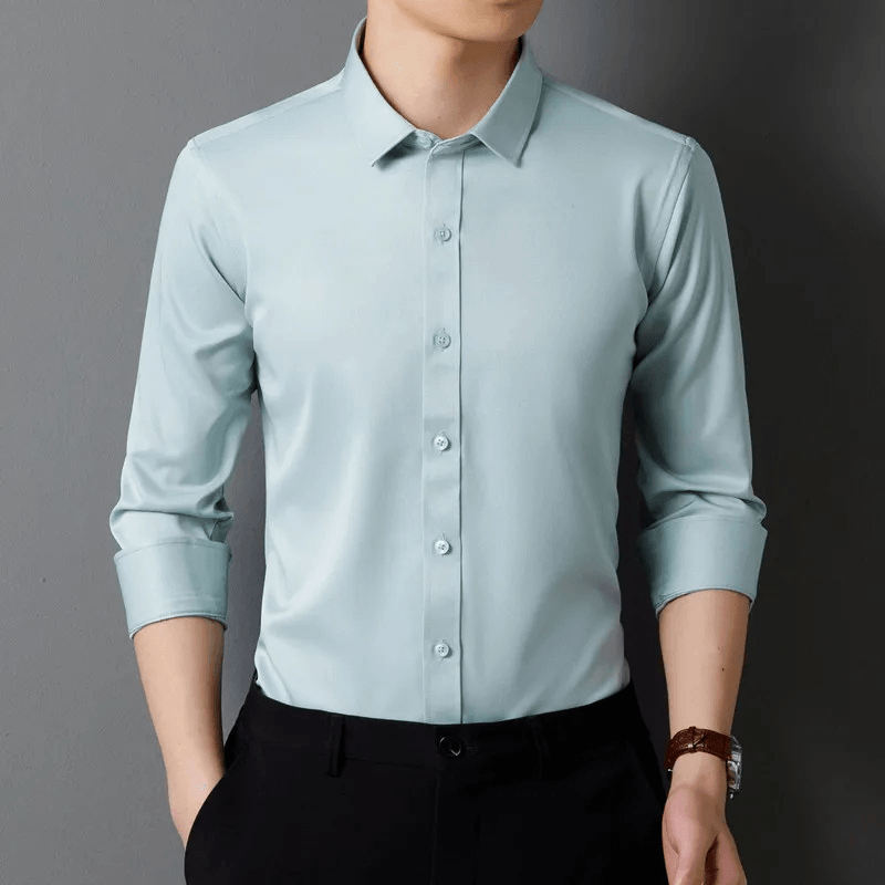 Men's Slim Fit Formal Shirt Long Sleeve