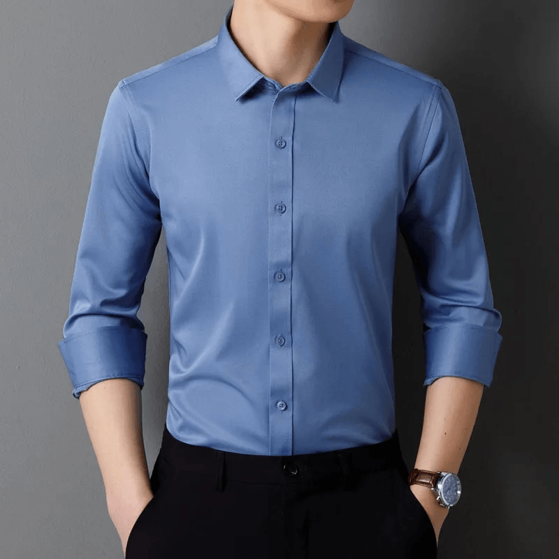 Men's Slim Fit Formal Shirt Long Sleeve