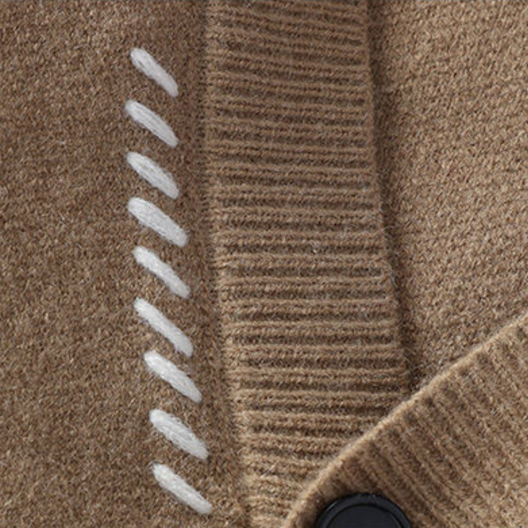 Men's Knitted Cardigan Sweater Wool Blend