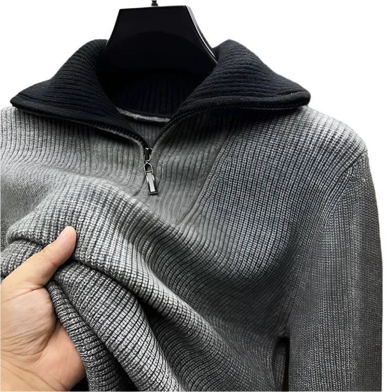 Men’s Quarter Zip Jumper Knit