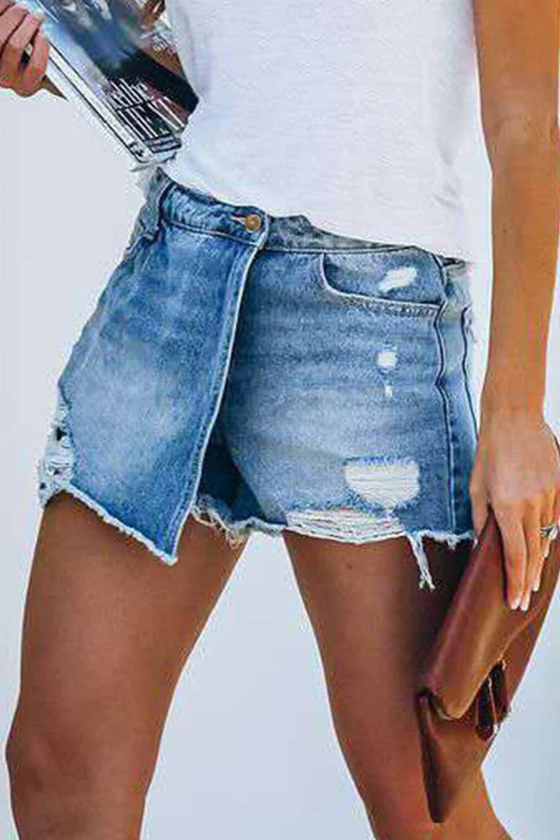 Women's Ripped Denim Casual Jeans