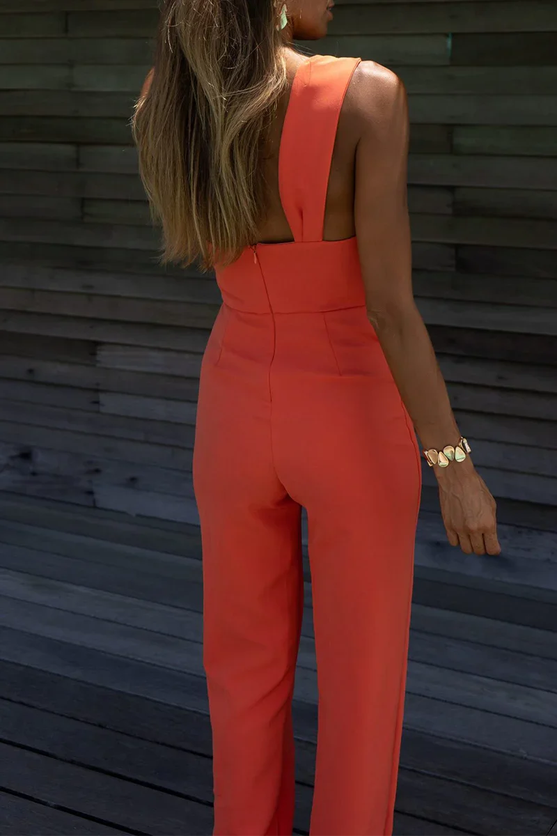 Women's One Shoulder Jumpsuit Elegant Style