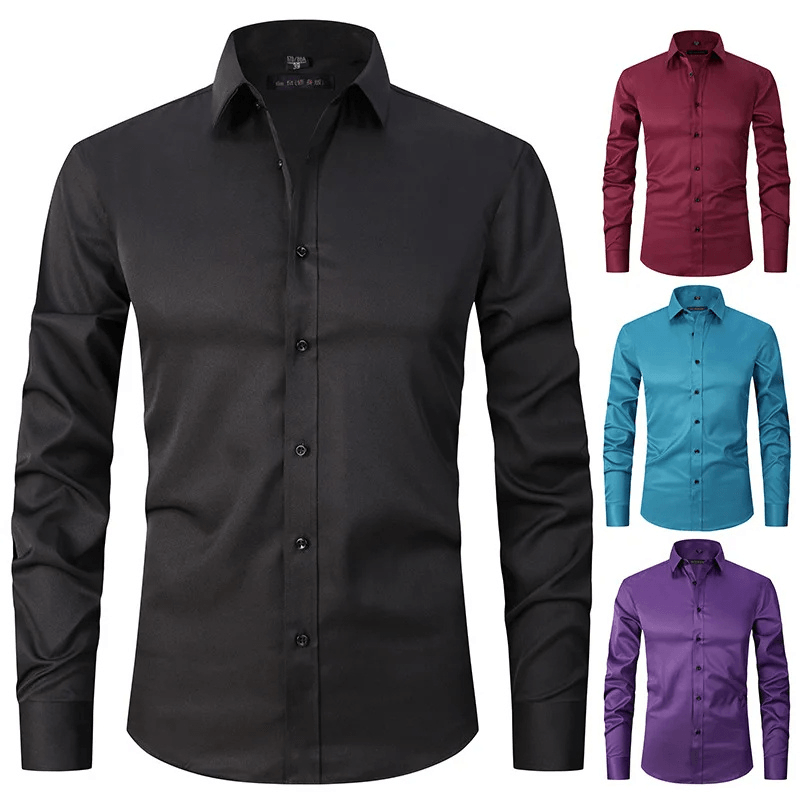 Men's Long Sleeve Slim Fit Shirt