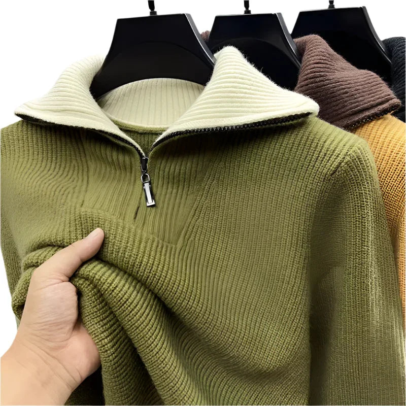 Men’s Quarter Zip Jumper Knit