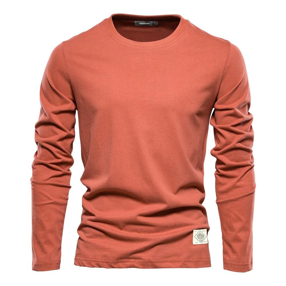 Men's Long Sleeve Shirt Solid Color