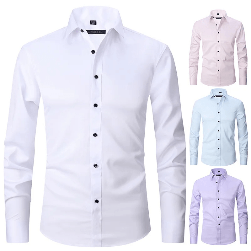 Men's Long Sleeve Slim Fit Shirt