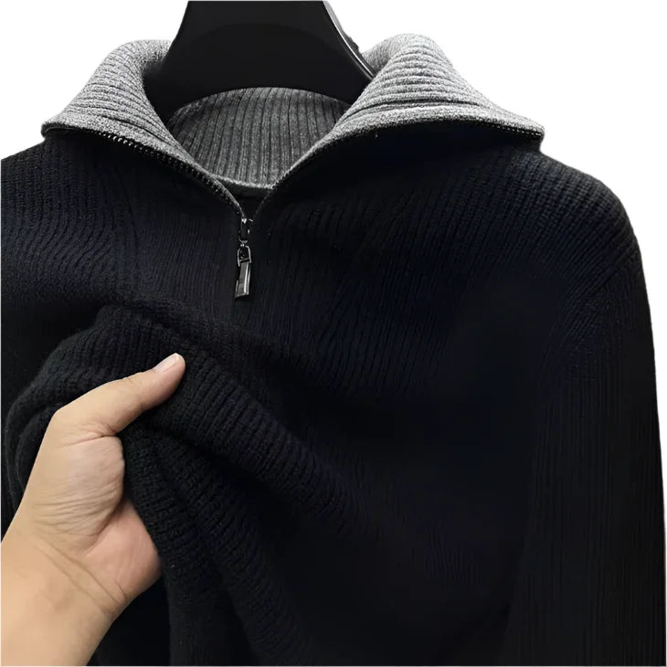 Men’s Quarter Zip Jumper Knit