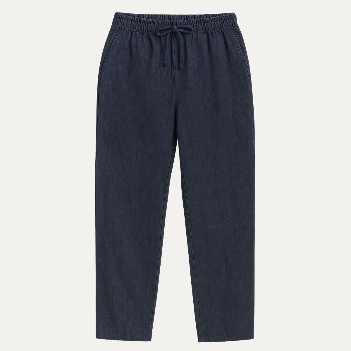 Men's Linen Pants Beige Classic Style
