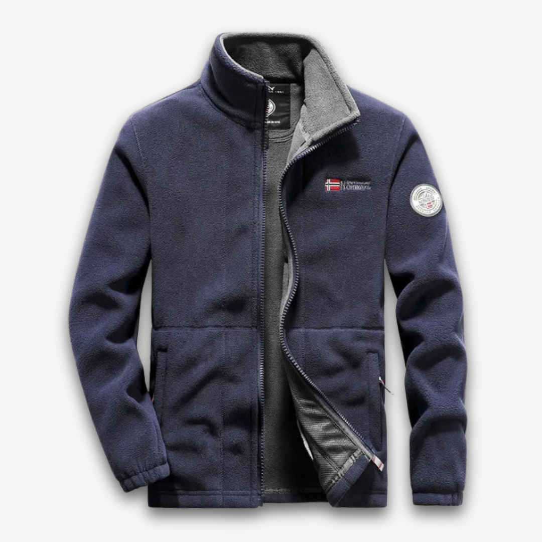 Men's Fleece Jacket Full-Zip Warm Winter Outdoor Coat