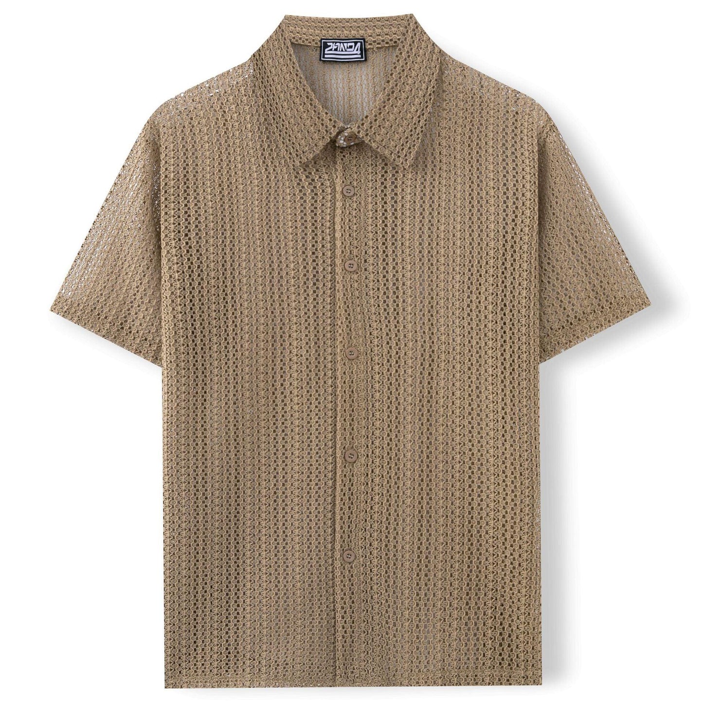 Men's Knitted Polo Shirt Summer Style