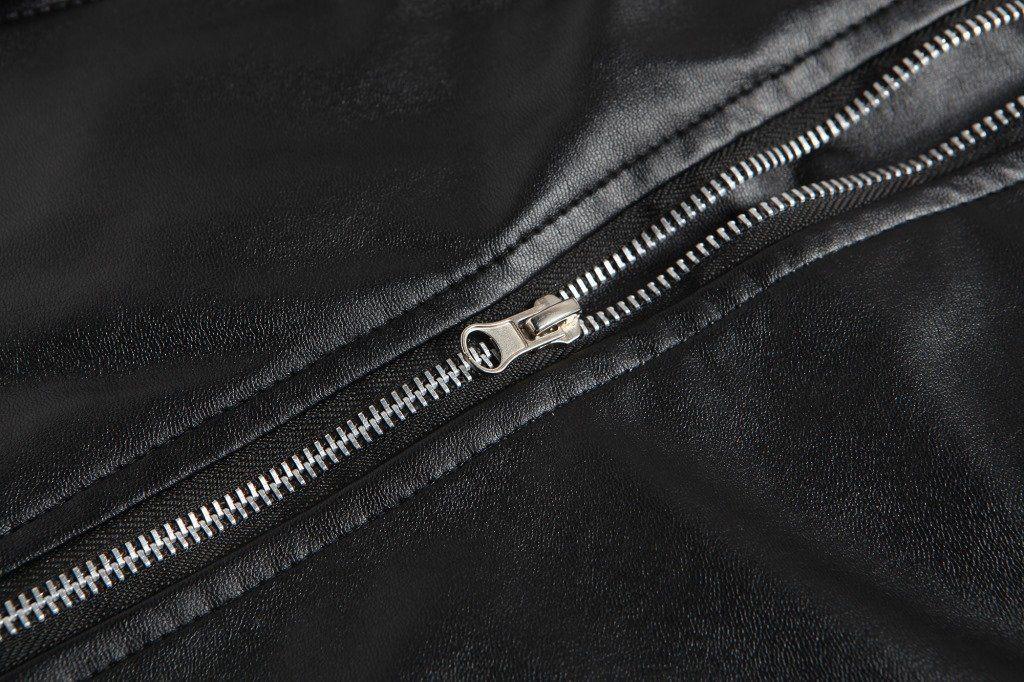 Men's Casual Motorcycle Jacket with Collar