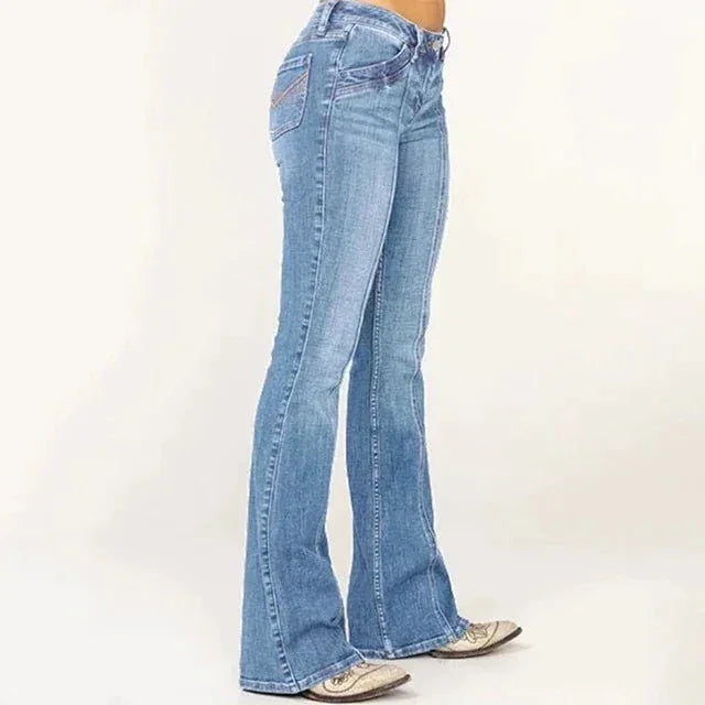 Women's Flared Denim Jeans