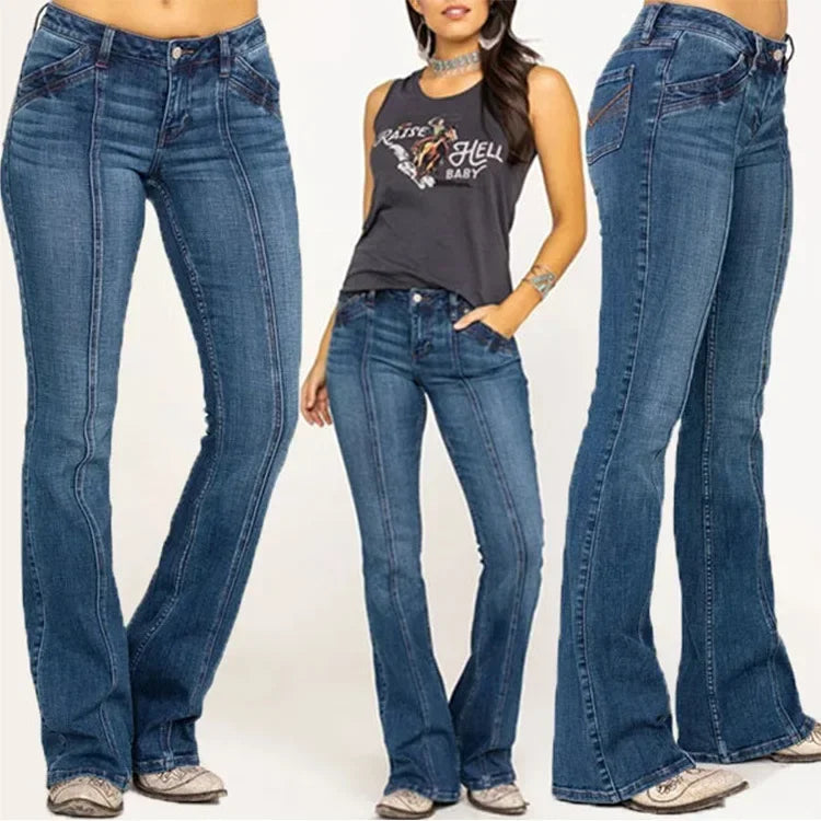 Women's Flared Denim Jeans