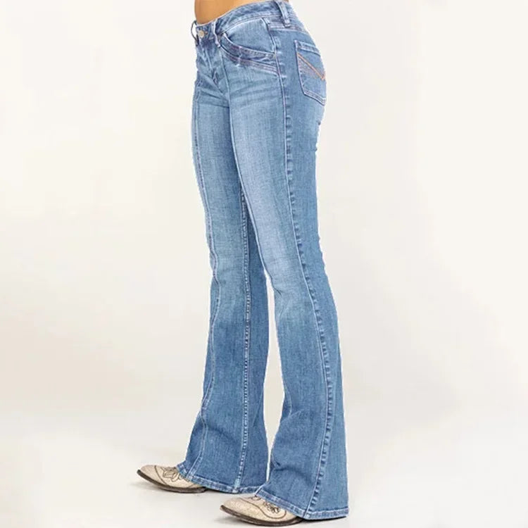 Women's Flared Denim Jeans