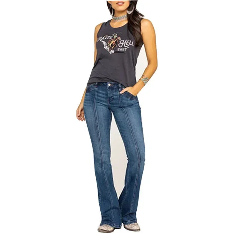 Women's Flared Denim Jeans