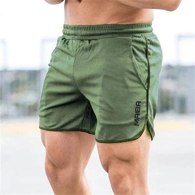 Men's Lightweight Athletic Shorts with Elastic Waist and Side Pockets