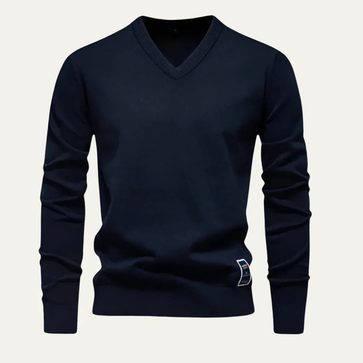 Men's V-Neck Jumper Knit Sweater