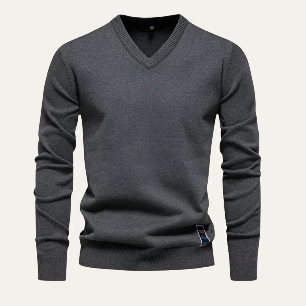 Men's V-Neck Jumper Knit Sweater