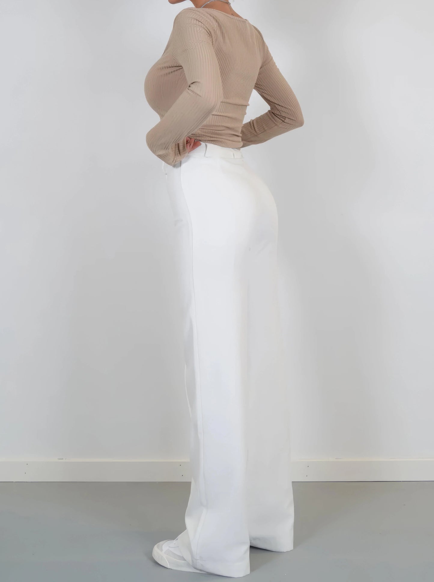 Women's High-Waisted Wide-Leg Trousers Tailored Fit