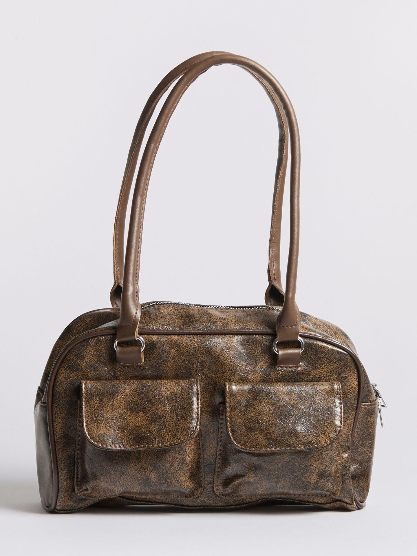Women's Distressed Leather Shoulder Bag Urban Style - northernnomad