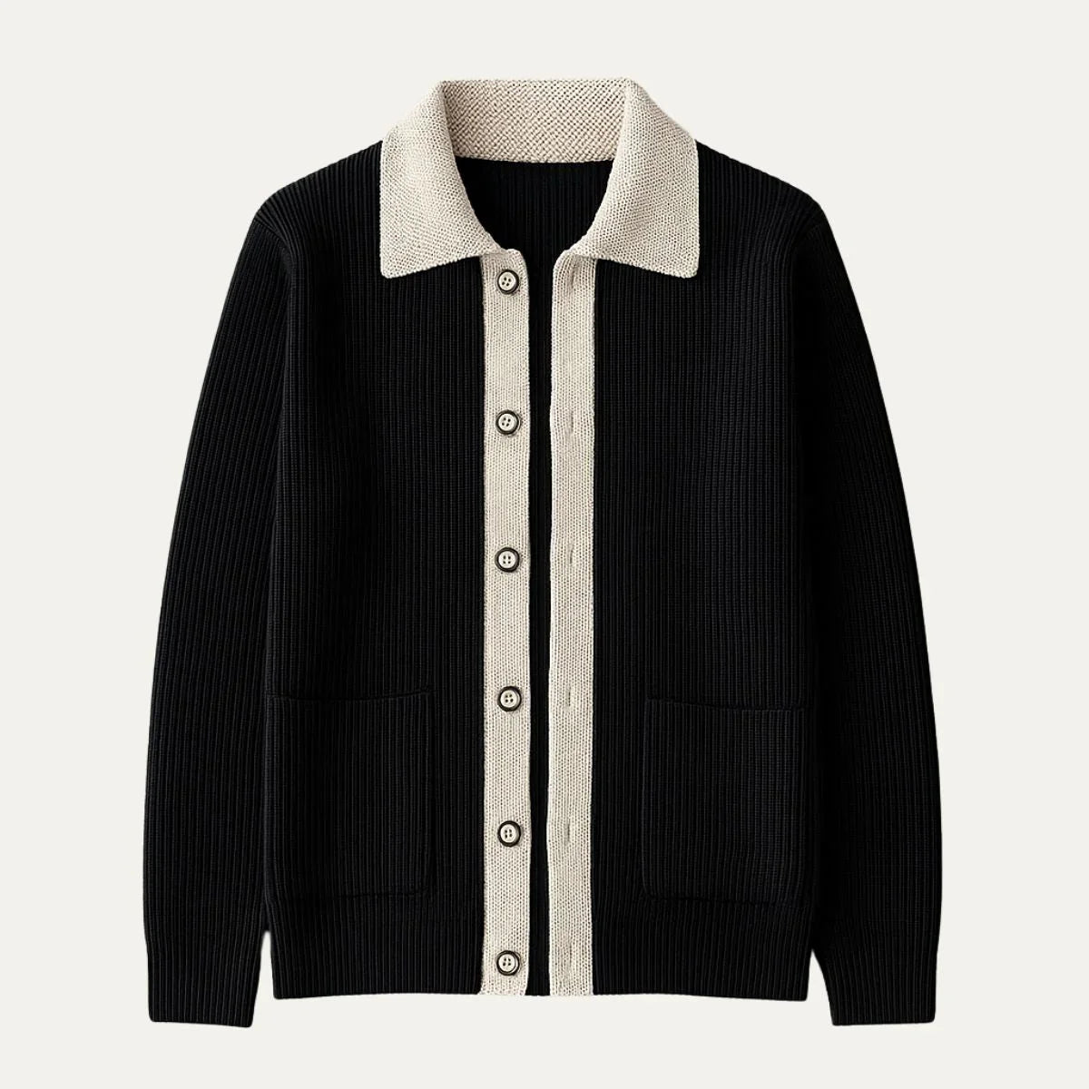 Men's Elegant Cardigan with Pockets