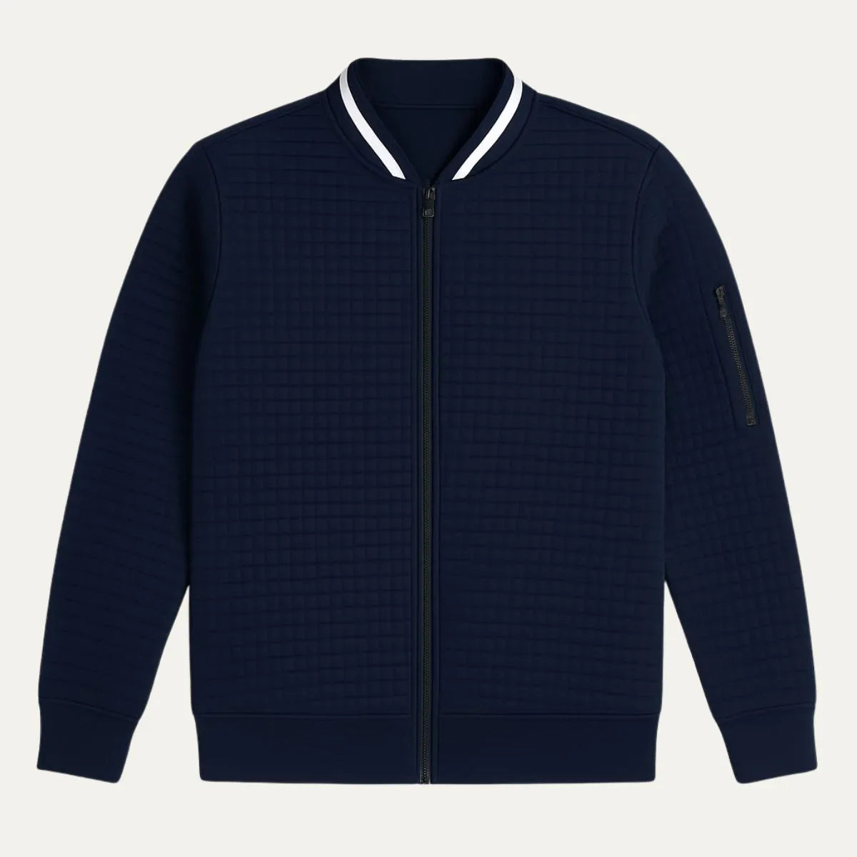 Men's Zip-Up Cotton Cardigan