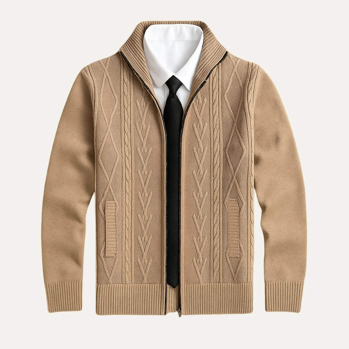 Men's Classic Cardigan Wool Blend