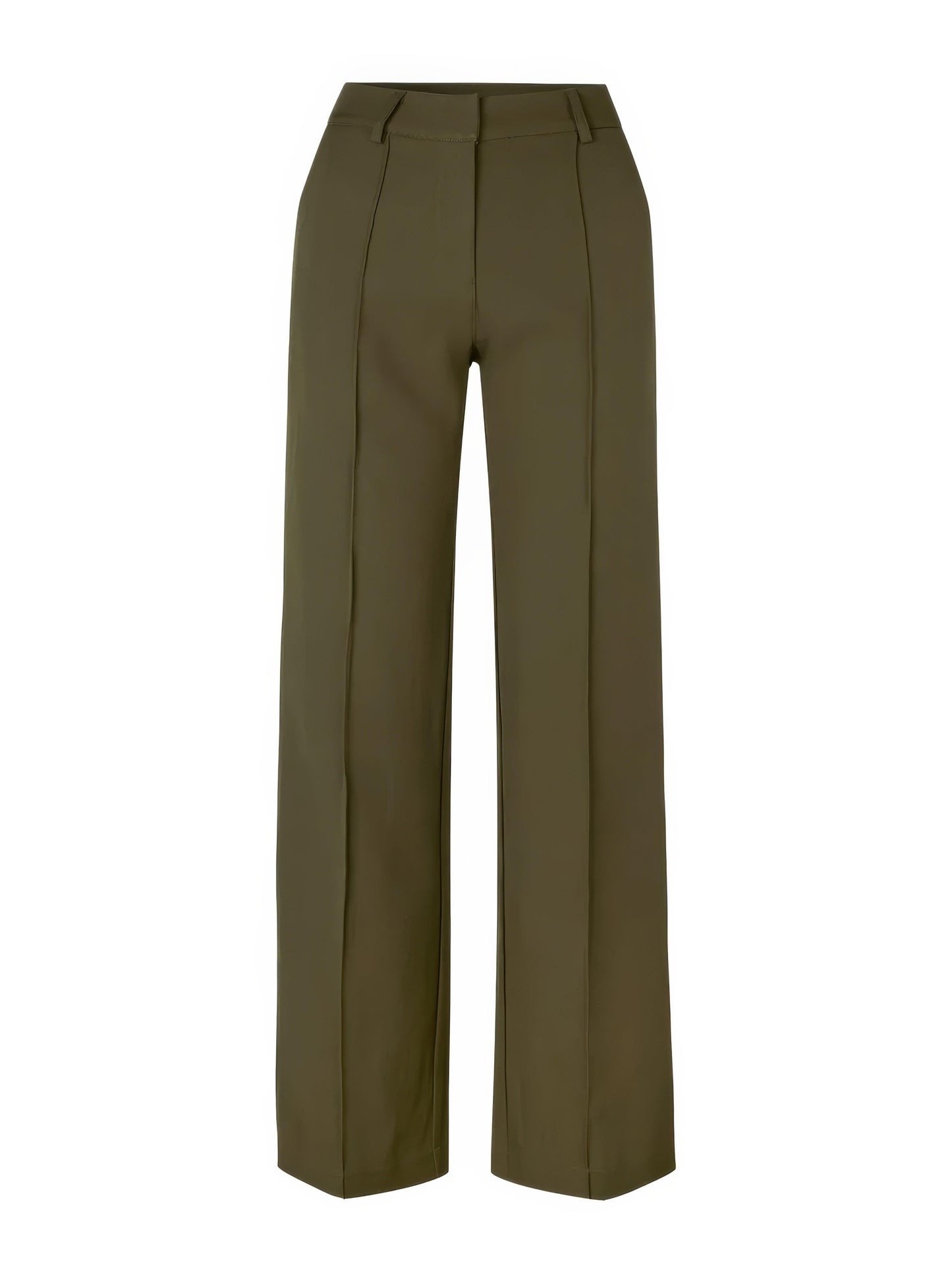Women's Wide-Leg Trousers High-Waisted Tailored Fit Full Length
