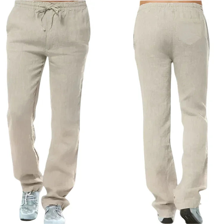 Men's Linen Pantalon Casual Style