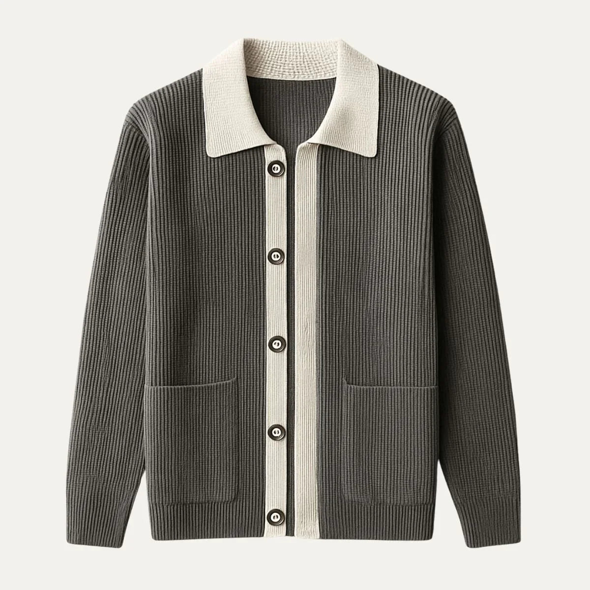 Men's Elegant Cardigan with Pockets