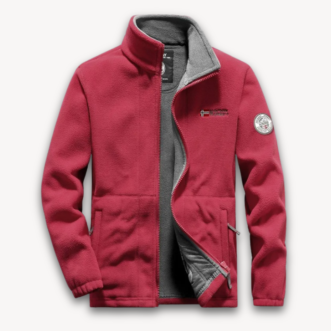 Men's Fleece Jacket Full-Zip Warm Winter Outdoor Coat