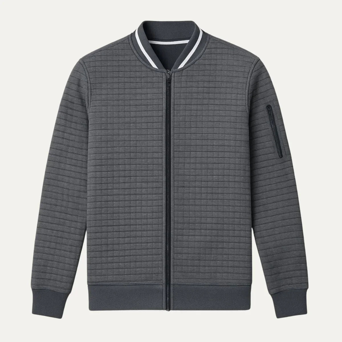 Men's Zip-Up Cotton Cardigan