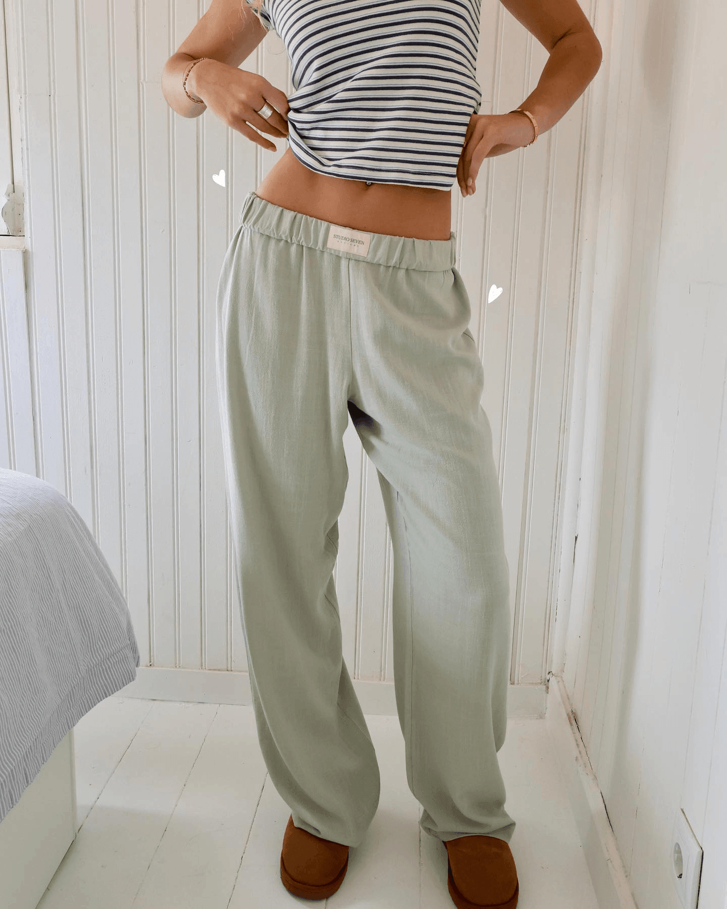 Women's Relaxed Fit Lounge Trousers Lightweight Soft Fabric