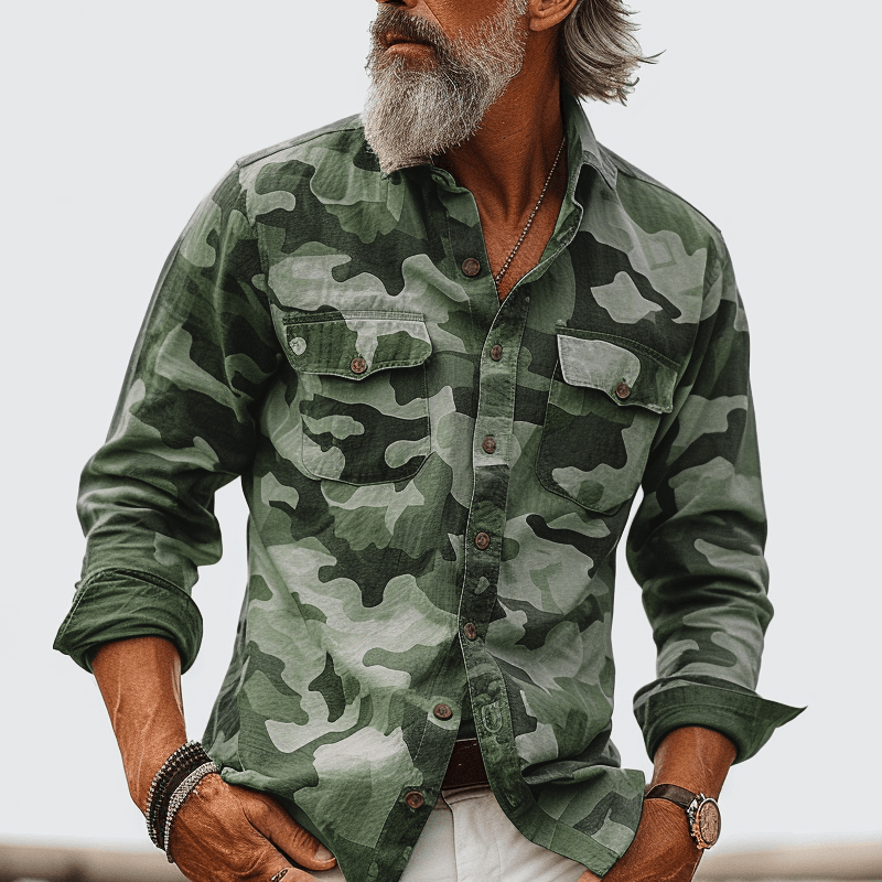 Men's Military Style Shirt