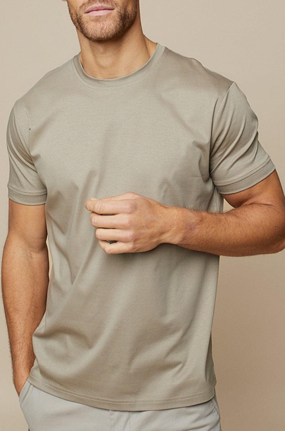 Men’s Short Sleeve Crew Neck T-Shirt Cotton Blend Relaxed Fit