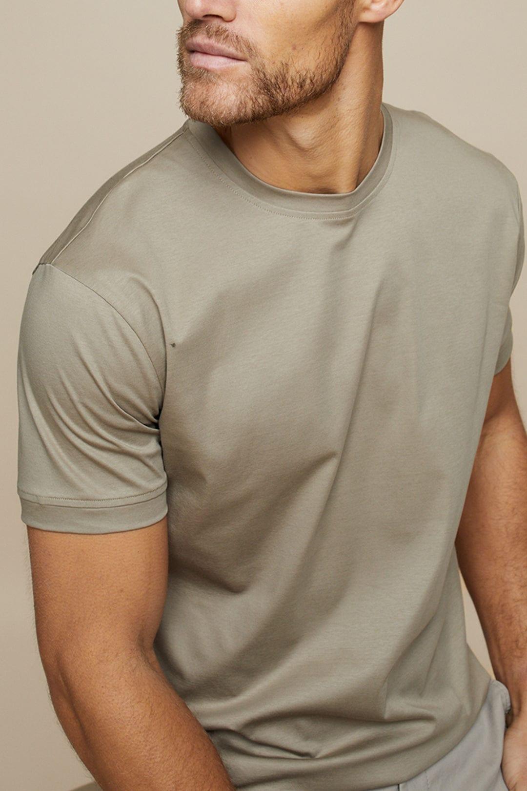 Men’s Short Sleeve Crew Neck T-Shirt Cotton Blend Relaxed Fit