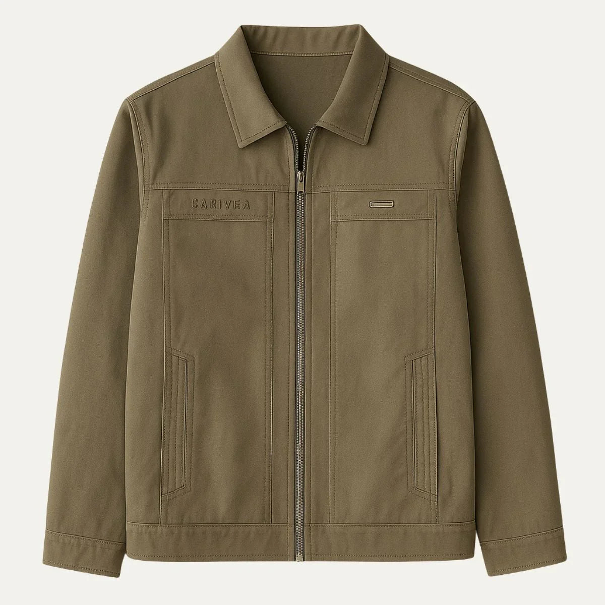 Men's Zip Front Harrington Jacket Cotton
