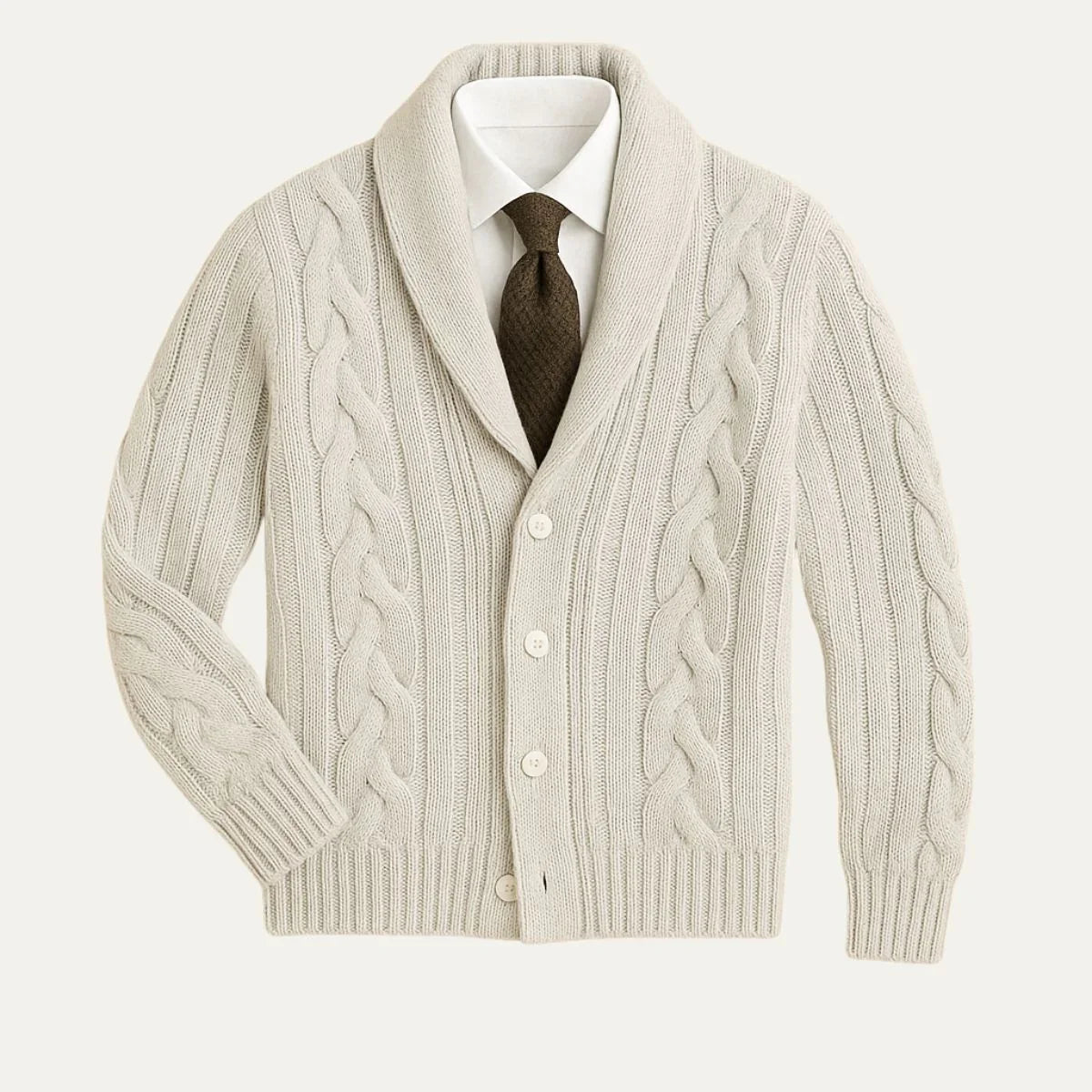 Men's Knitted Cardigan Sweater