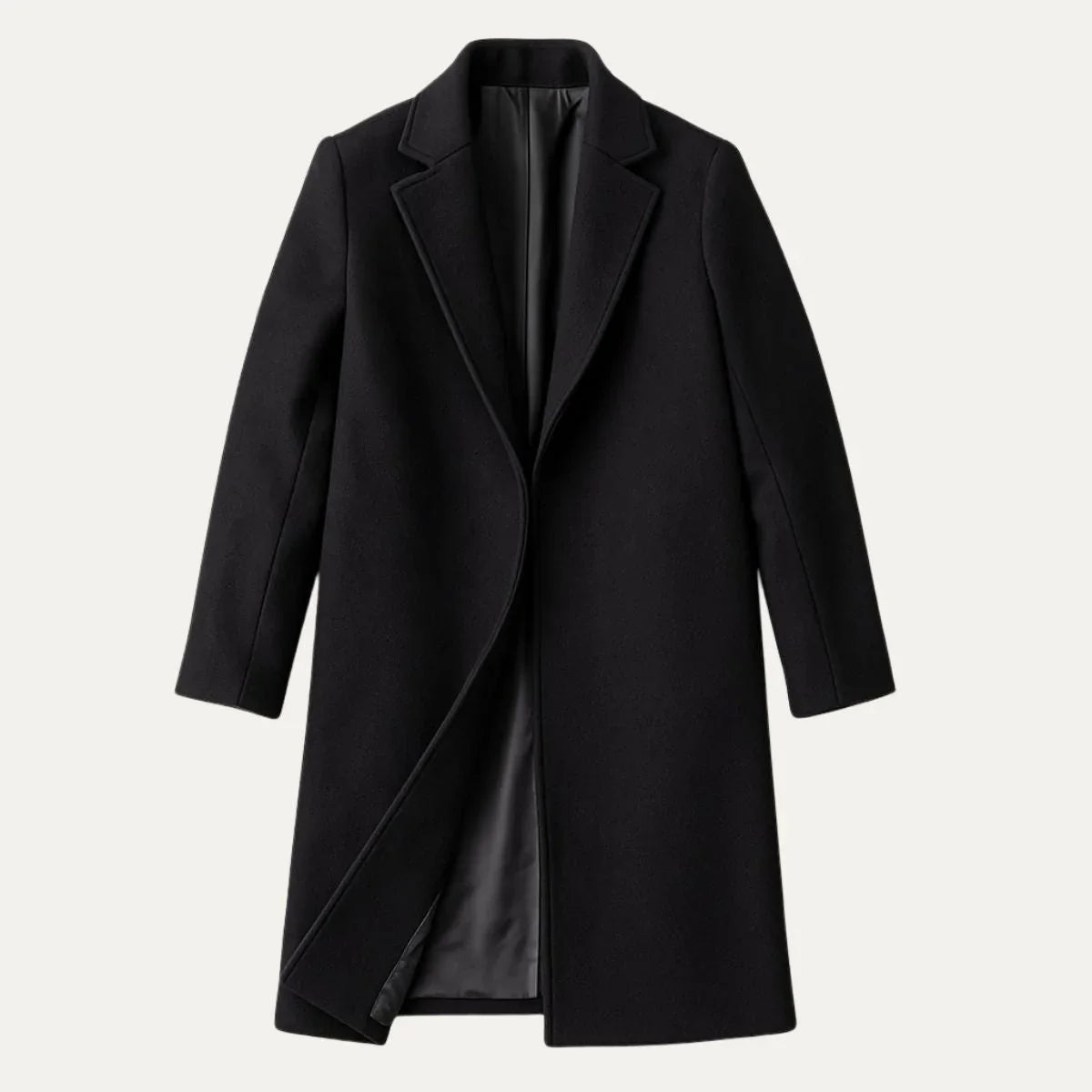 Men's Mid Length Coat Wool Blend