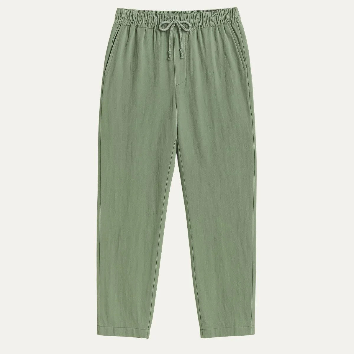 Men's Linen Pants Beige Classic Style