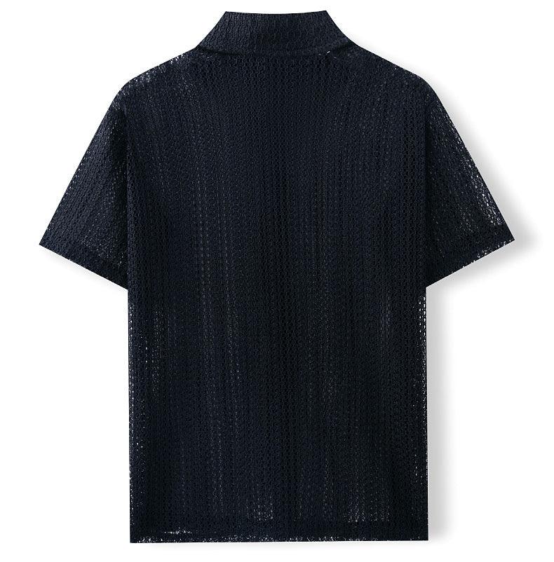 Men's Knitted Polo Shirt Summer Style