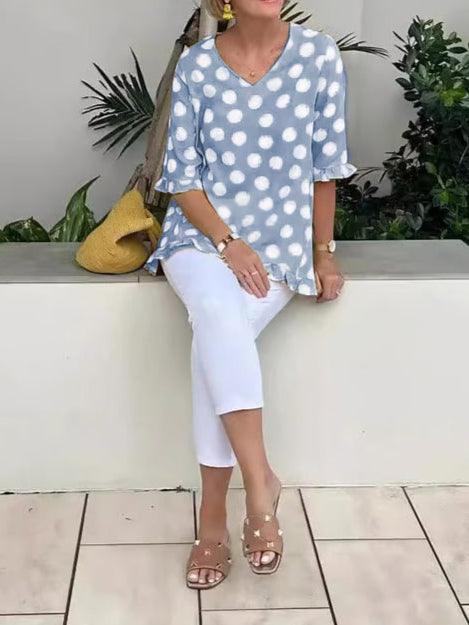 Women's Vintage Printed Casual Top