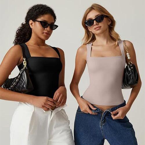 Women's Square Neck Tank Top Cotton