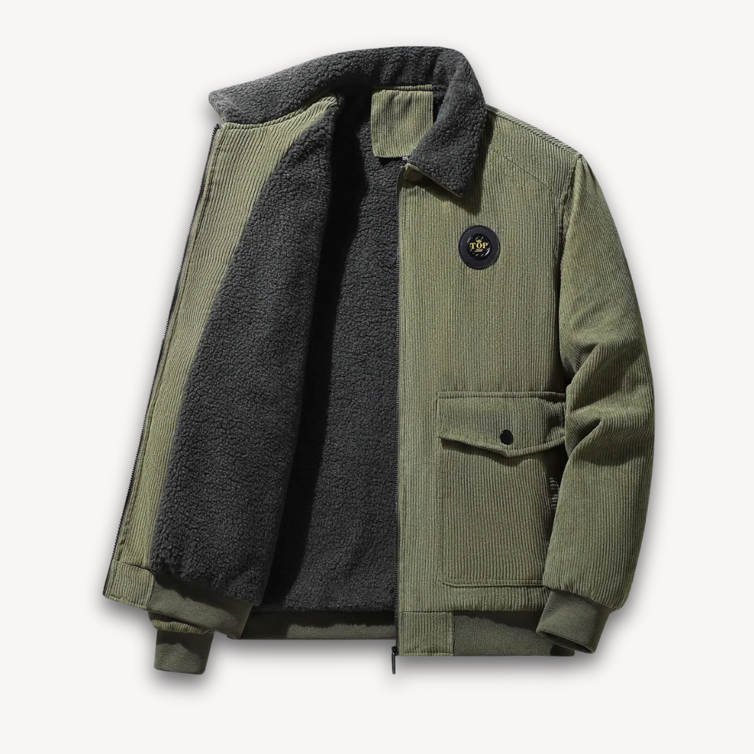 Men's Sherpa Lined Corduroy Jacket