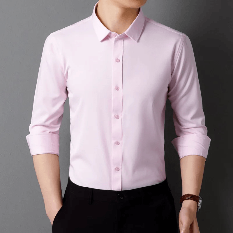 Men's Slim Fit Formal Shirt Long Sleeve